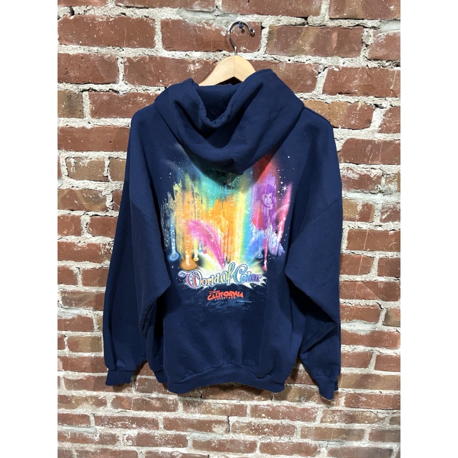 Disney Disney Disneyparks Mens Blue Full Zip Hooded Sweatshirt World of Color XL Sleeve? Size US XL / EU 56 / 4 - 2 Thumbnail