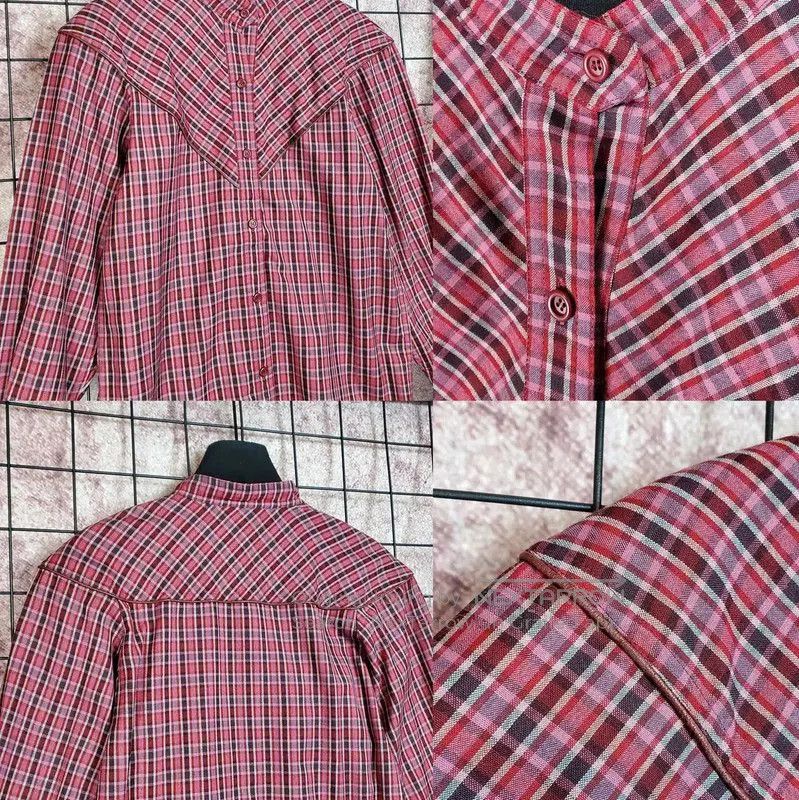 Dior Dior Red Wool Plaid Long Sleeve Cardigan . Size M / US 6-8 / IT 42-44 - 3 Thumbnail