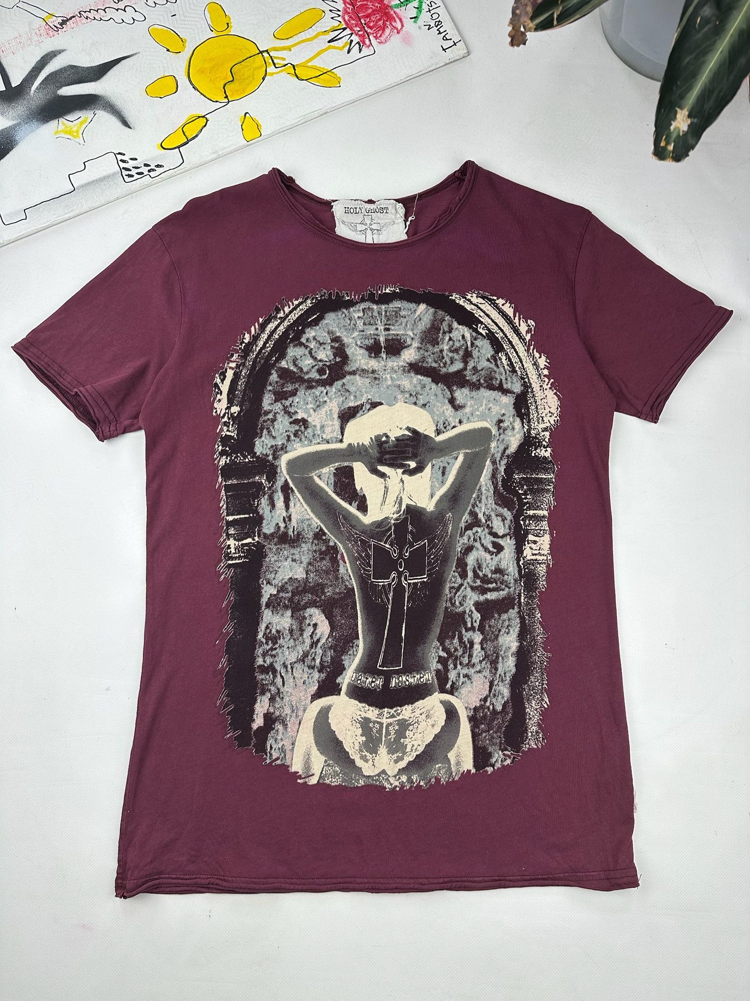 Affliction Holy Ghost Y2K Tee sexy girl nude women pornstar Size US S / EU 44-46 / 1 - 1 Thumbnail