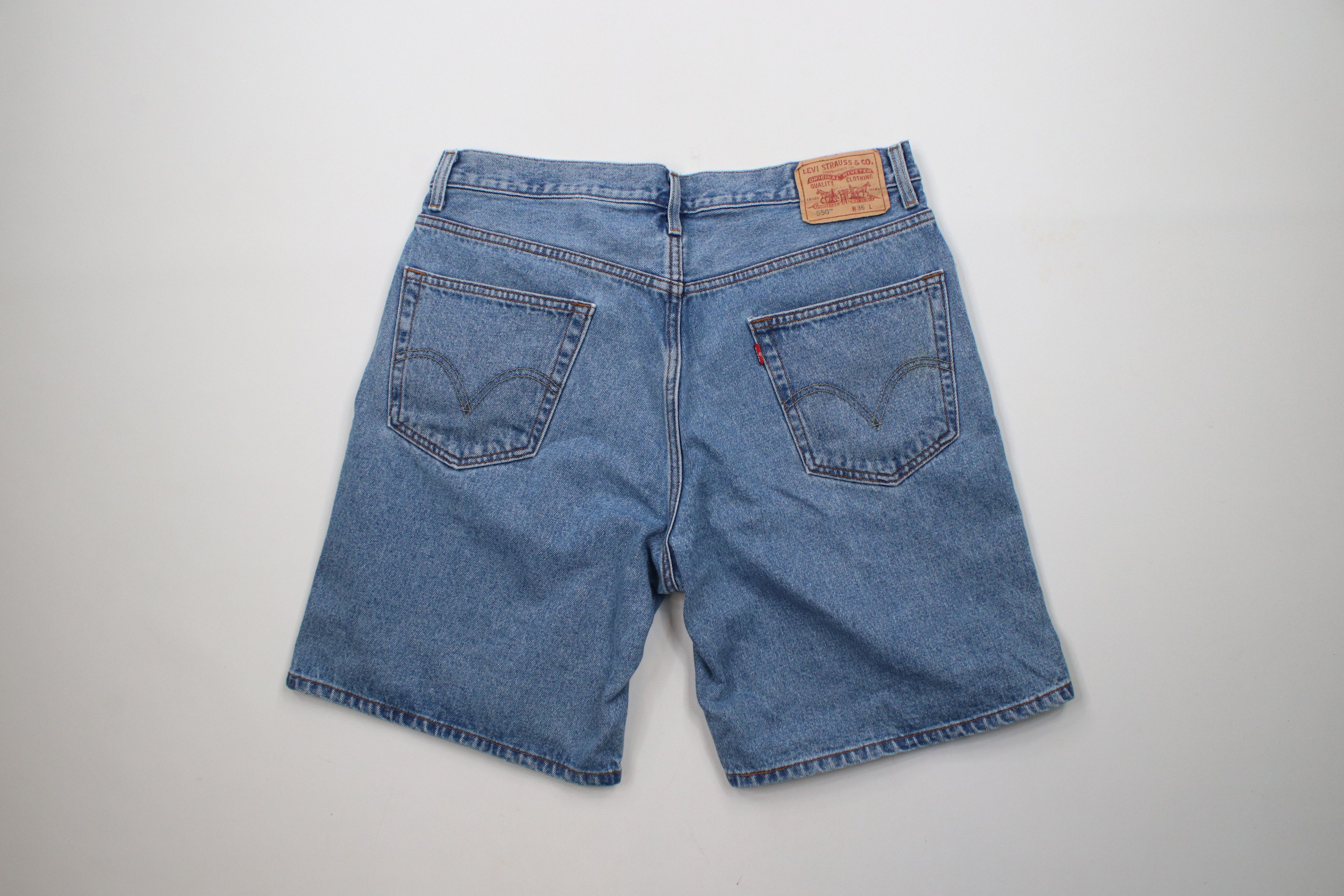 Levi's × Vintage Vintage Y2K 2004 Levis 550 Fit Denim Jean Shorts Jorts Size US 36 / EU 52 - 11 Thumbnail