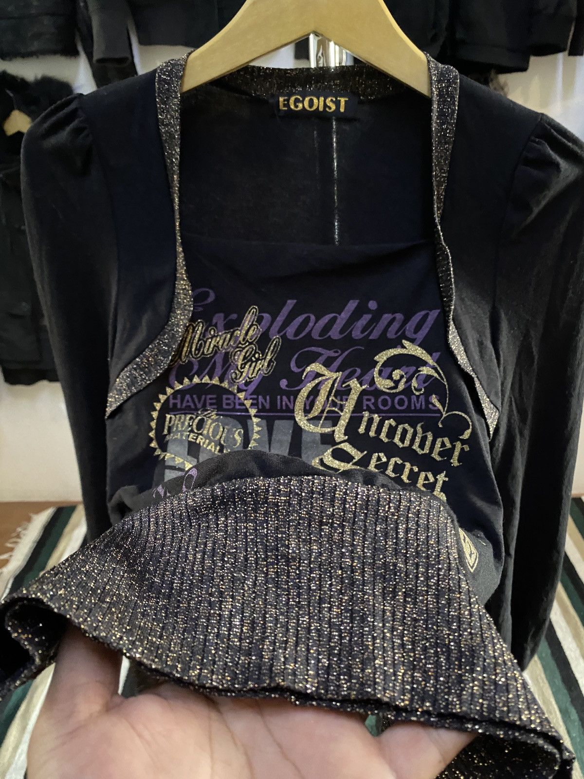 Le Grande Bleu (L.G.B.) Japanese Egoist Poem LGB style LongSlevee Tee Size US M / EU 48-50 / 2 - 4 Thumbnail