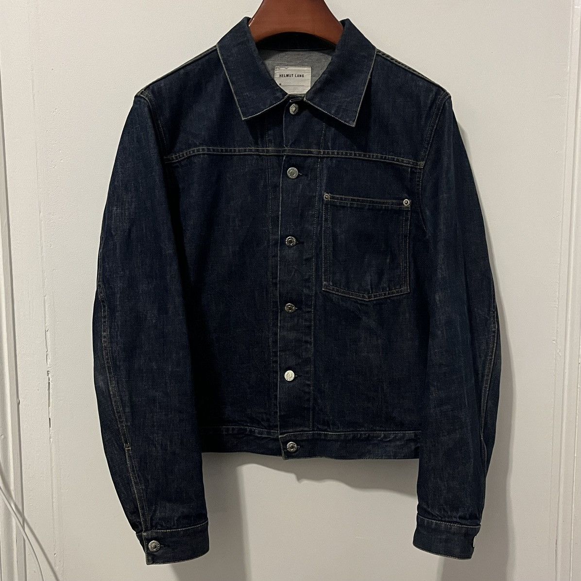 Helmut Lang × Vintage One Pocket Indigo Denim Jacket AW2001 — EU50 Size US M / EU 48-50 / 2 - 1 Thumbnail