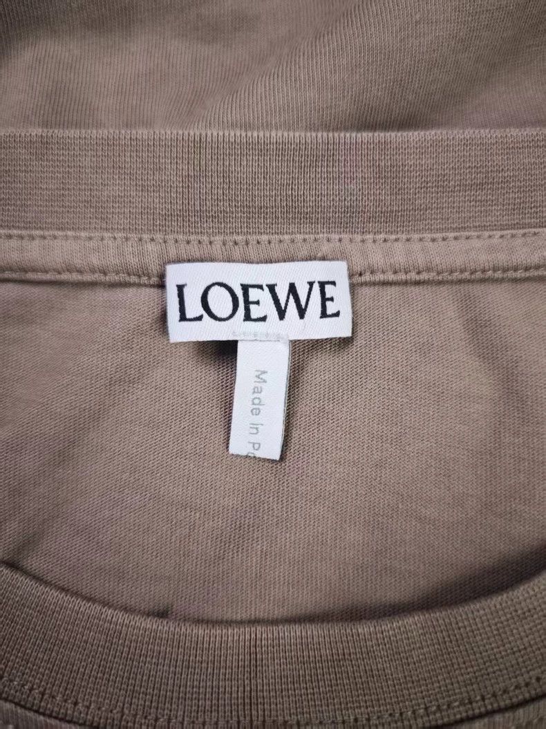 Loewe LOEWE Embroidered logo printed fake pocket round neck T-sh Size M / US 6-8 / IT 42-44 - 4 Thumbnail