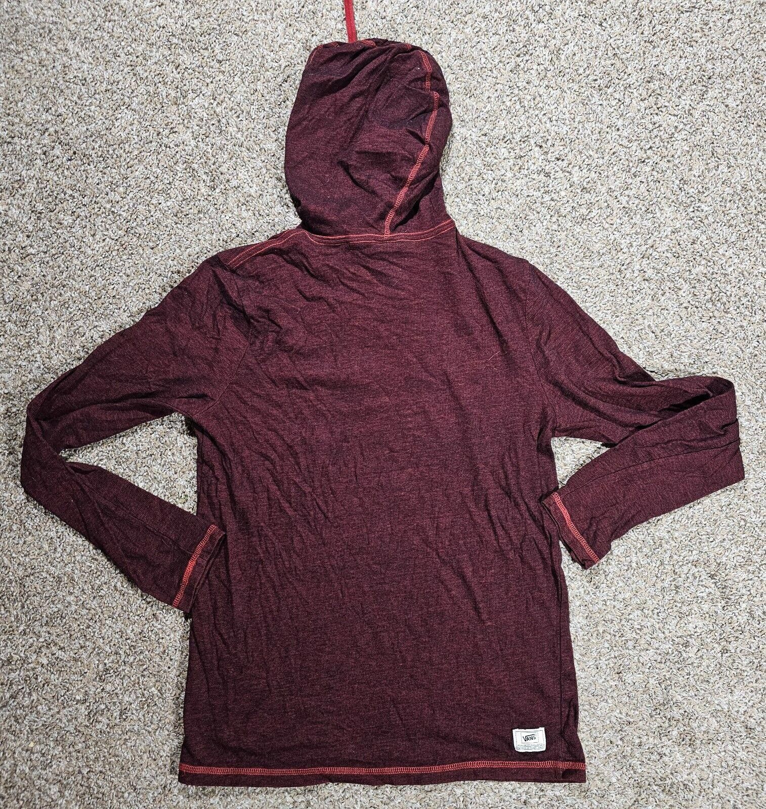 Vans VANS Heritage Red Lightweight Vneck Hoodie Men’s Size M Size US 32 / EU 48 - 8 Thumbnail