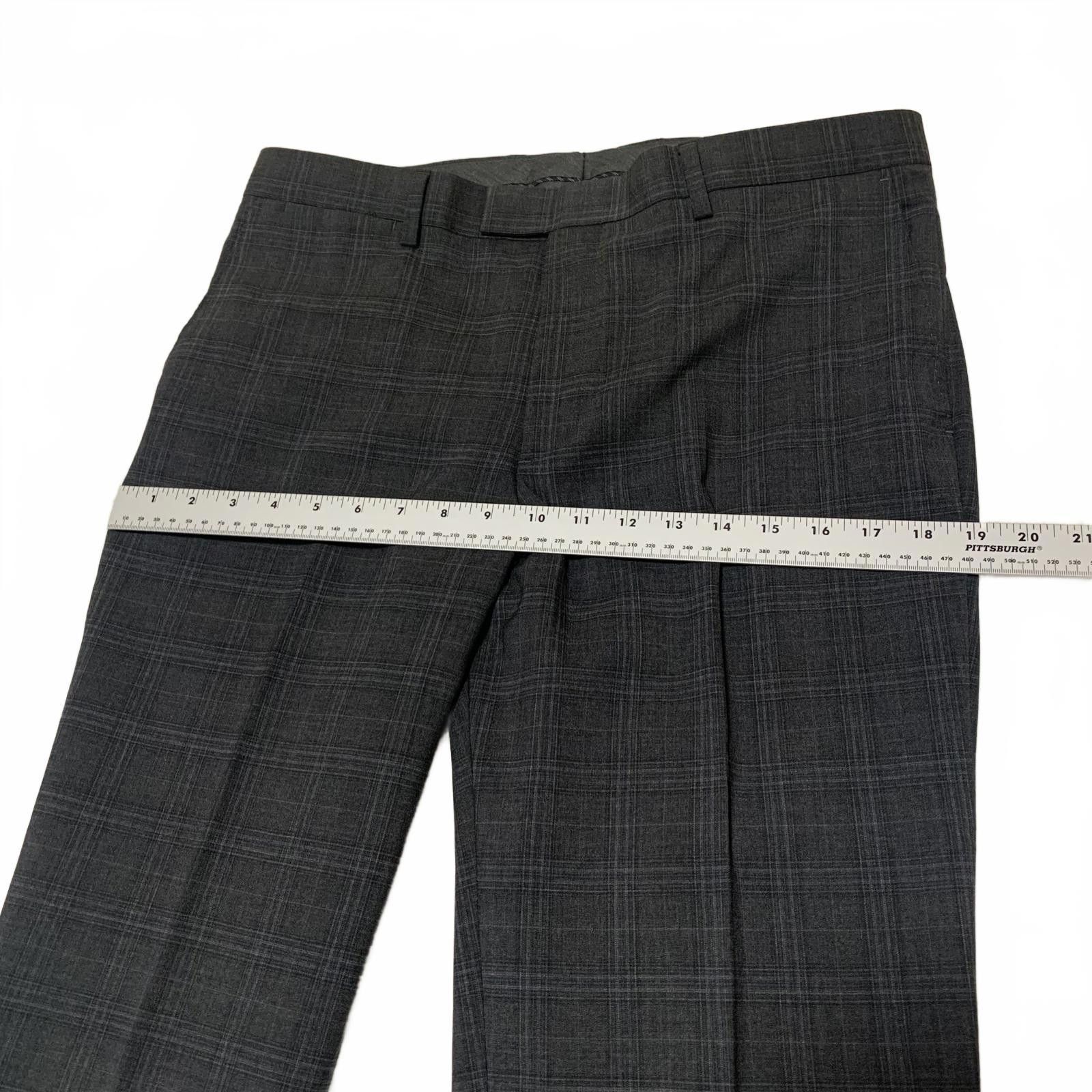 Banana Republic Banana Republic Men's 33x34 Gray Plaid Dress Pants Size 42R - 8 Thumbnail