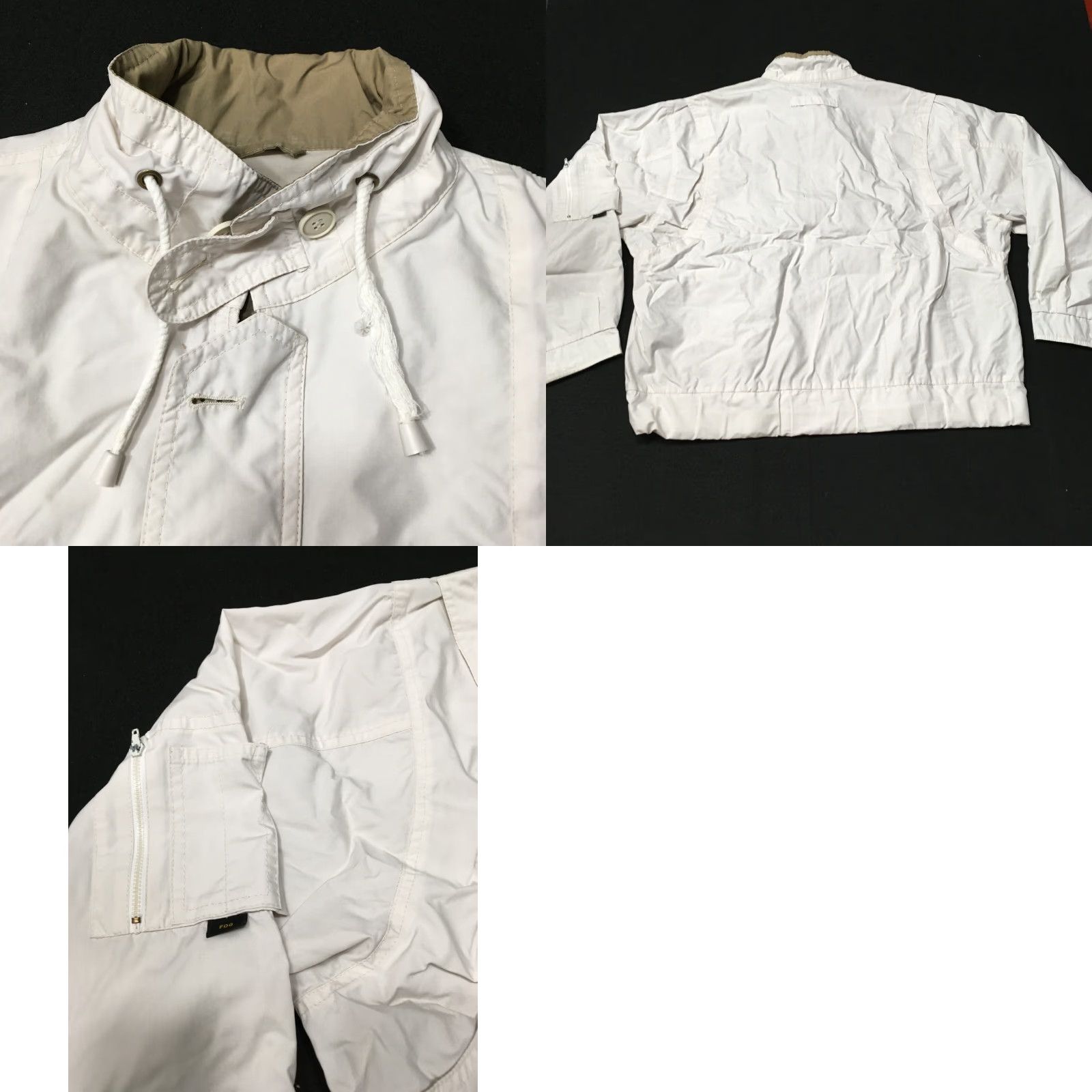 London Fog VINTAGE London Fog Jacket Mens L Windbreaker Full Zip Lightweight Ivory Heading to 90s or classic style Size US L / EU 52-54 / 3 - 8 Thumbnail
