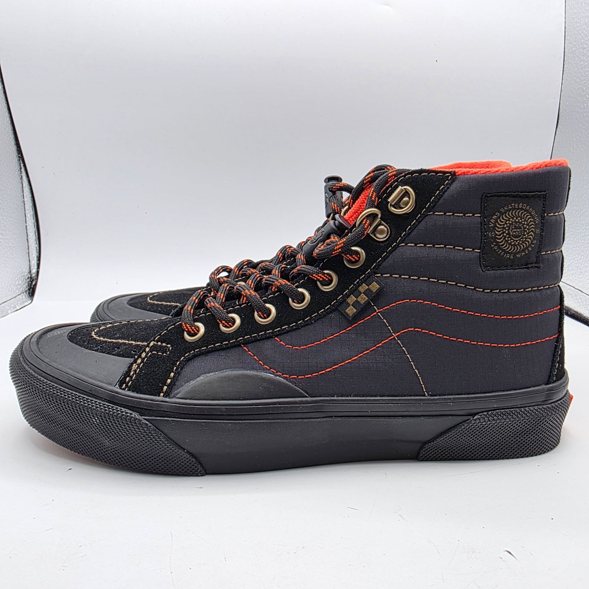 Vans Vans Sk8-Hi Reissue X Spitfire Wheels Mens Size 7.5 Black Re Size US 7.5 / EU 40-41 - 13 Thumbnail