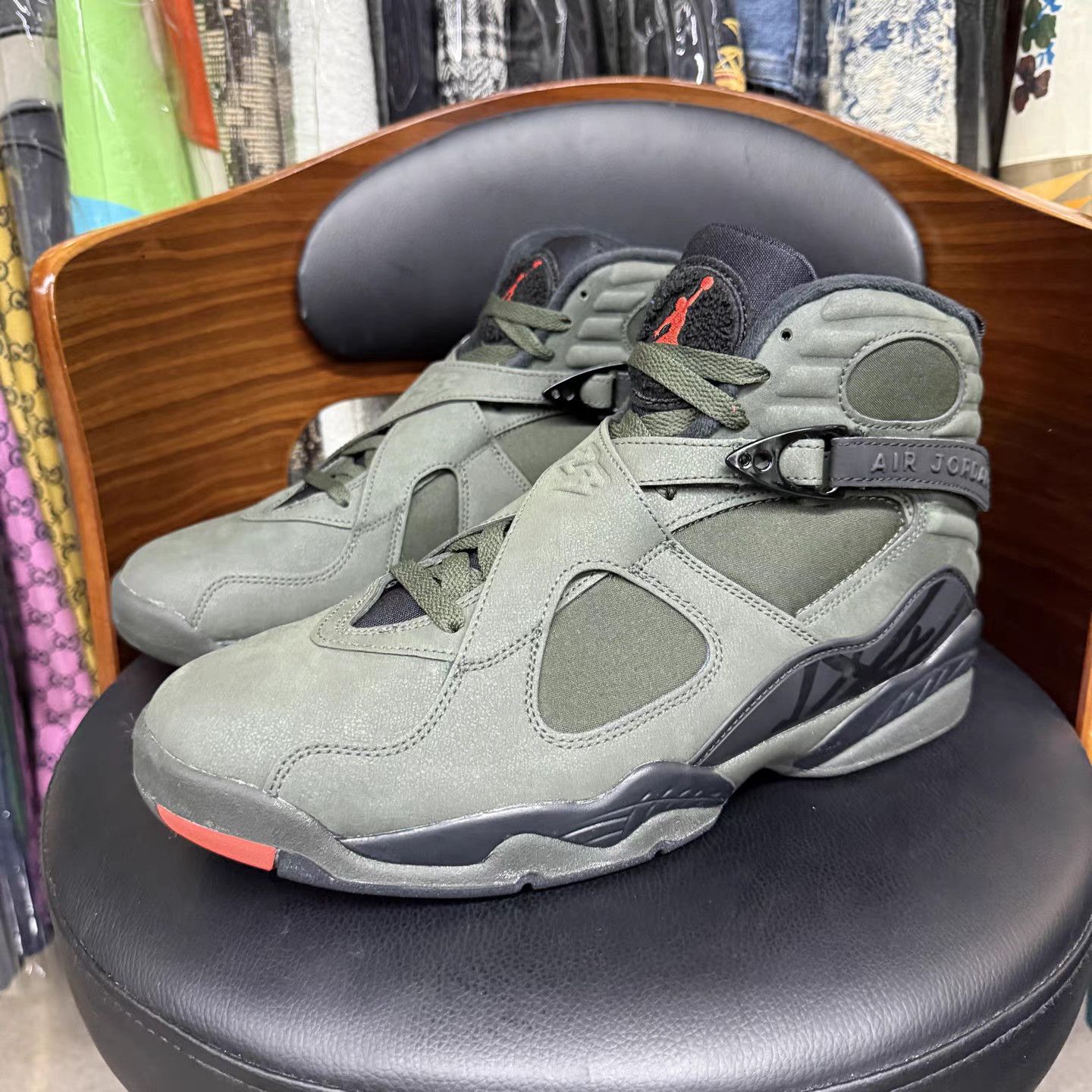 Jordan Brand Air Jordan 8 × Undefeated Black & Green K15 Size US 11.5 / EU 44-45 - 1 Thumbnail