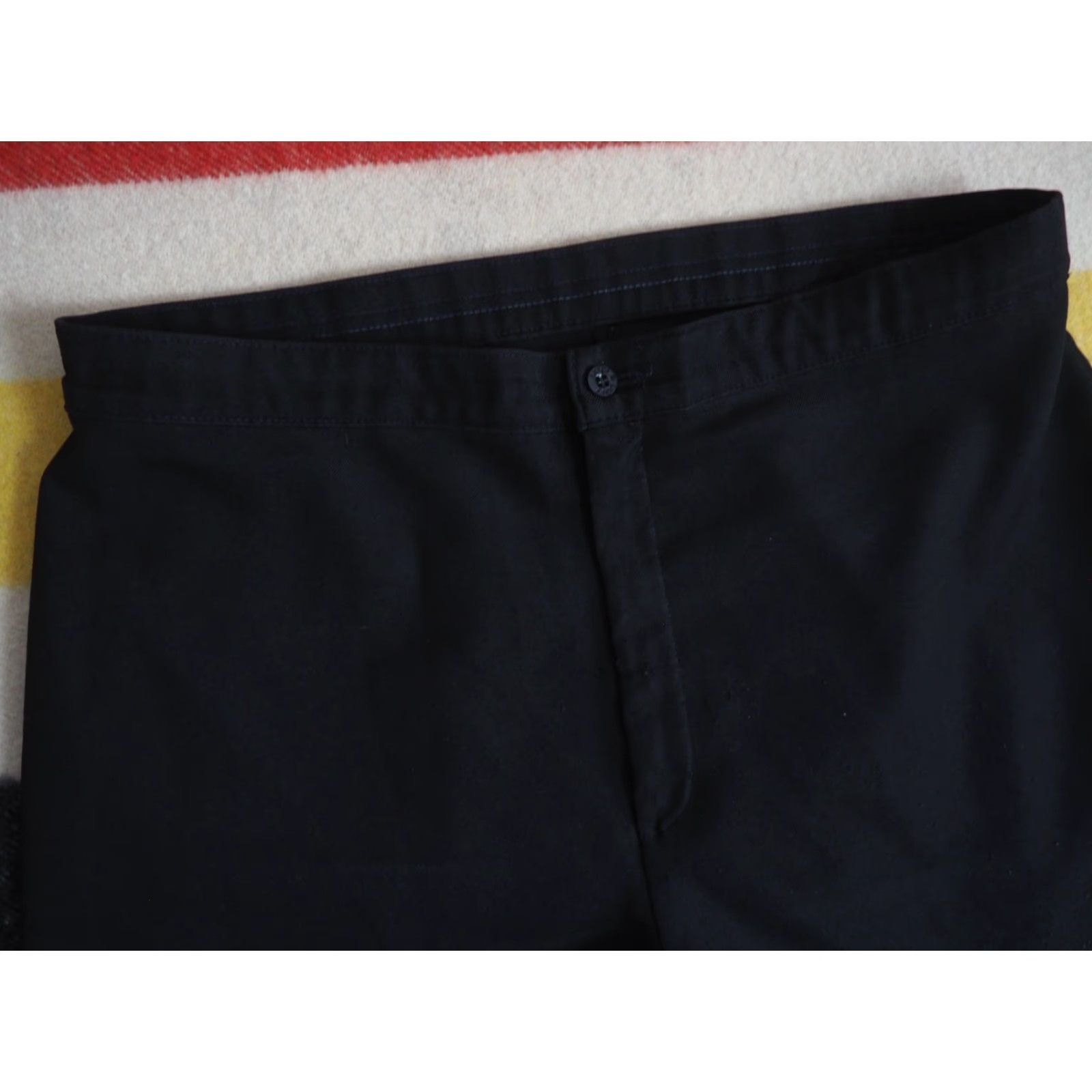 Levi's VTG Levis Gold Tab Black Poly Disco Pants 70s 38x29 Wide Leg Mens Slacks Retro Polyester Flat Front Straight Leg Medium/Regular Color Black Size US 38 / EU 54 - 3 Thumbnail