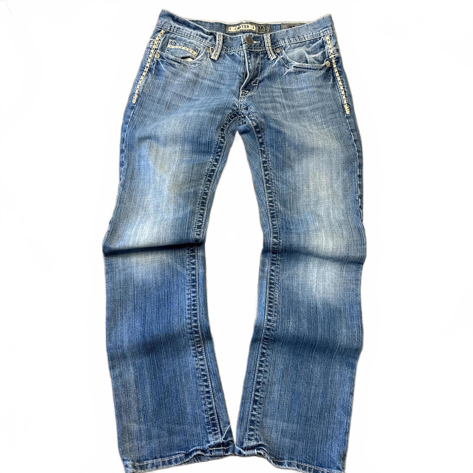 BKE y2k vintage distressed low waisted BKE jeans Size 28" / US 6 / IT 42 - 1 Thumbnail