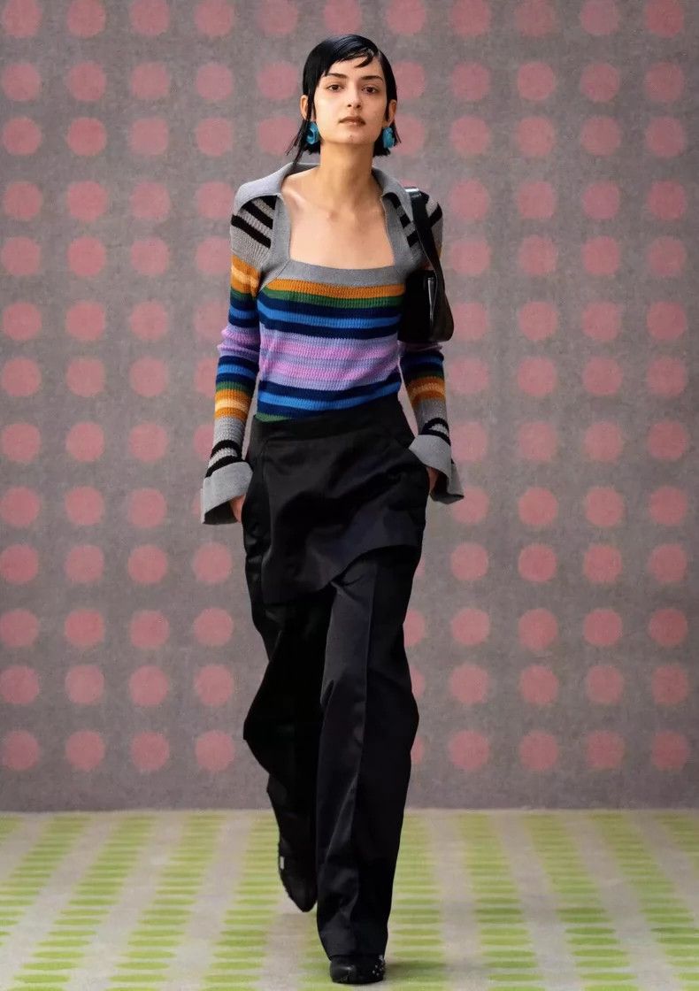Kiko Kostadinov kiko kostadinov24AW Scarpitta Striped Knit Sweater