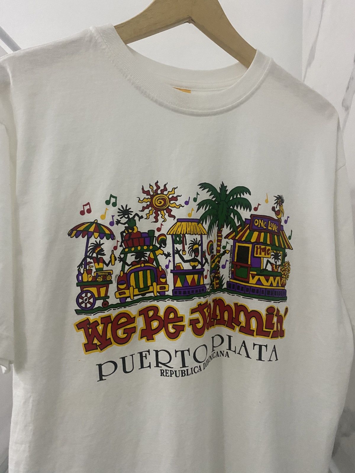 Vintage Vintage 90s Art Regge We Be Jemmin Puerto Plata Size US L / EU 52-54 / 3 - 2 Thumbnail
