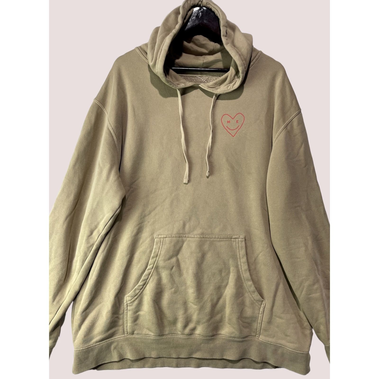 Vintage Lonely Ghost Hoodie Mens XL Green Self Love Club Fleece Sweatshirt Pullover Size US XL / EU 56 / 4 - 1 Thumbnail