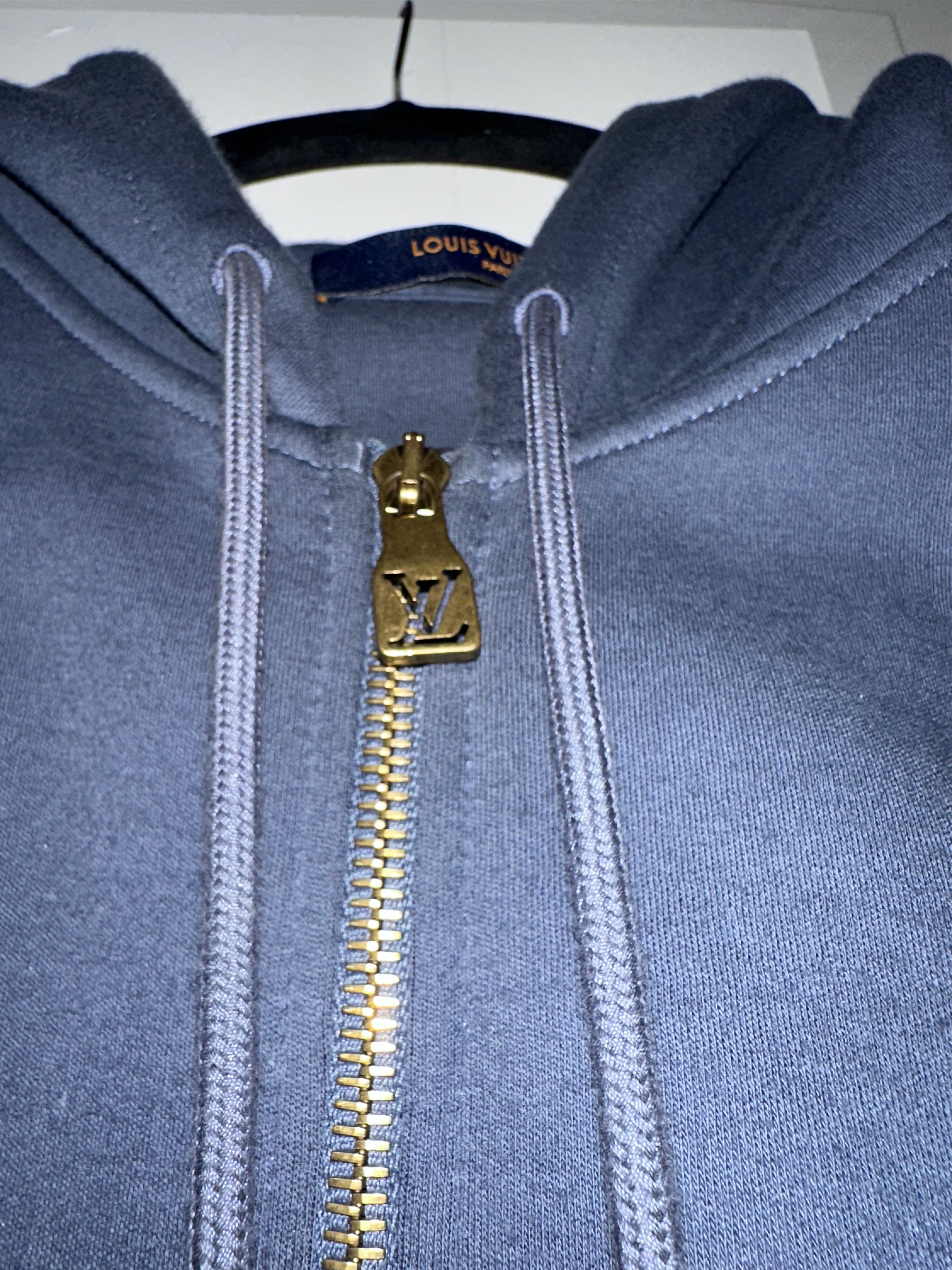 Louis Vuitton Louis Vuitton Embroidered Zipped Jersey Hoodie Size US L / EU 52-54 / 3 - 6 Thumbnail