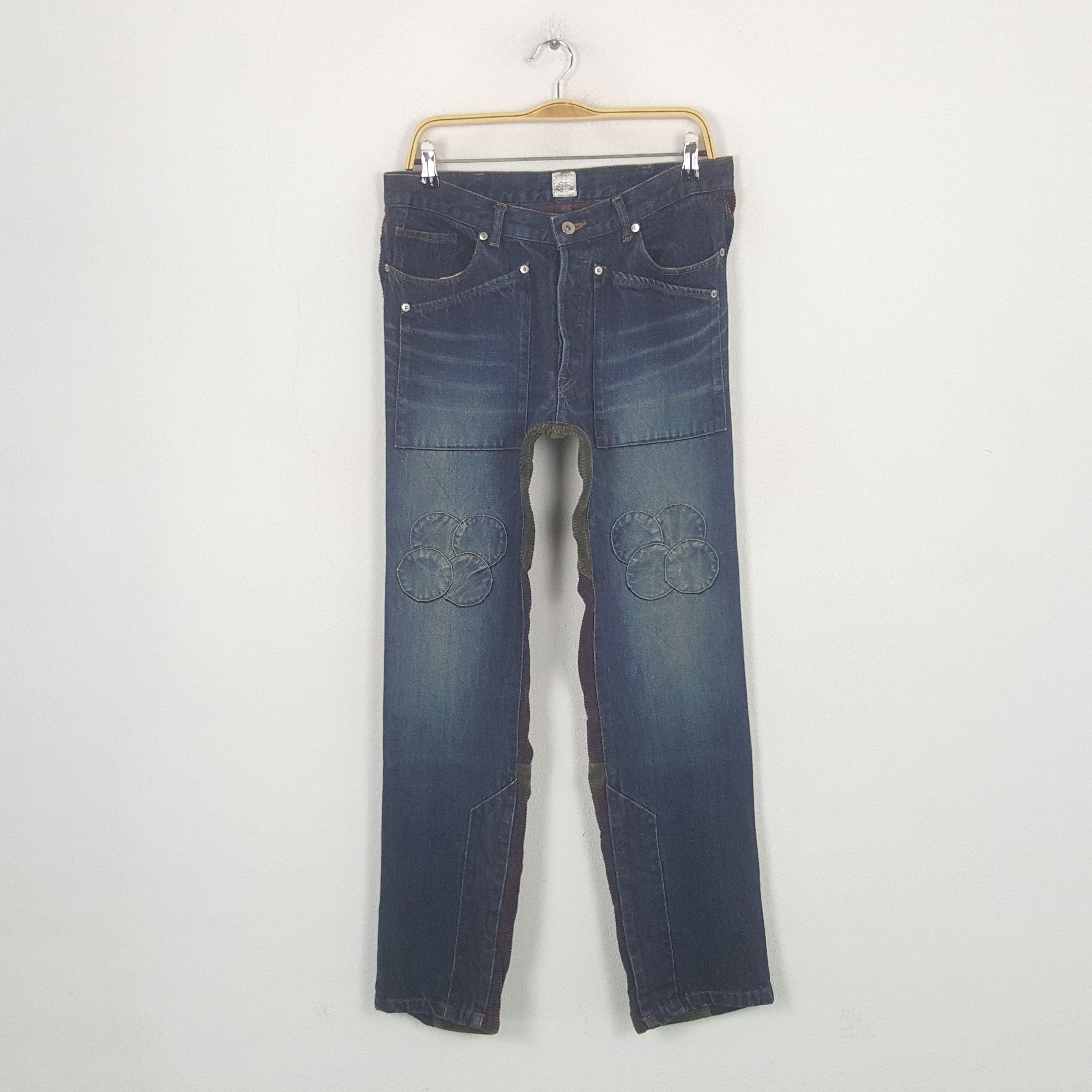 Japanese Brand Vintage Waste Twice Japanese Brand Denim Jeans RR27 Size US 32 / EU 48 - 1 Thumbnail
