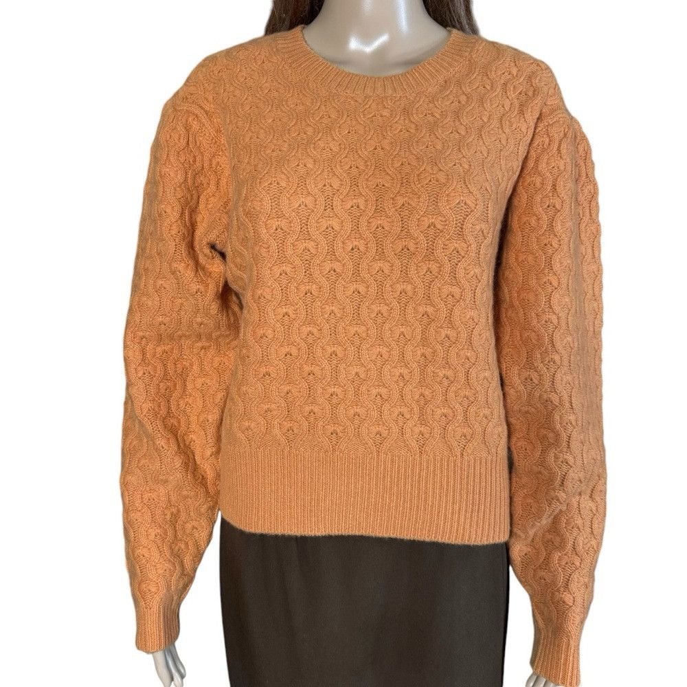 Joie NWT New $298 Joie Roland Crew Neck Orange Wool Cashmere Swe Size M / US 6-8 / IT 42-44 - 9 Thumbnail