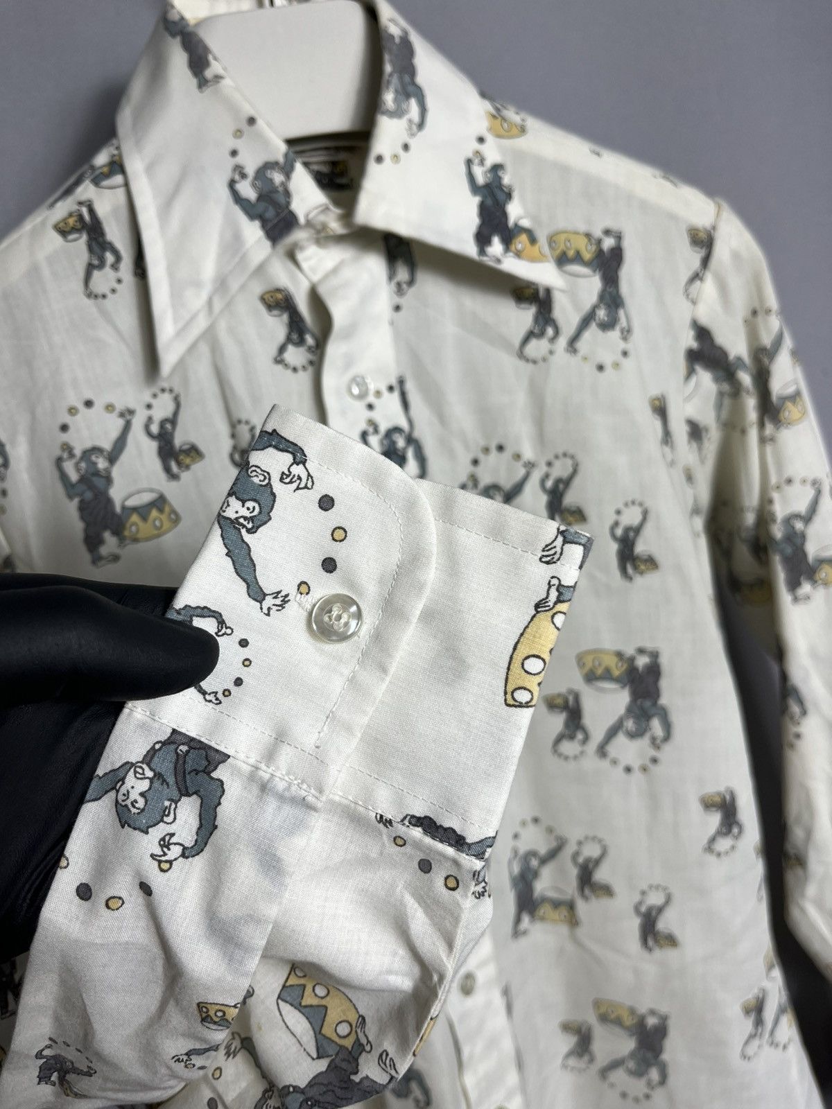 Brutus Brutus shirt button up 1970s woman’s monkey slim monogram Size XL / US 12-14 / IT 48-50 - 5 Thumbnail