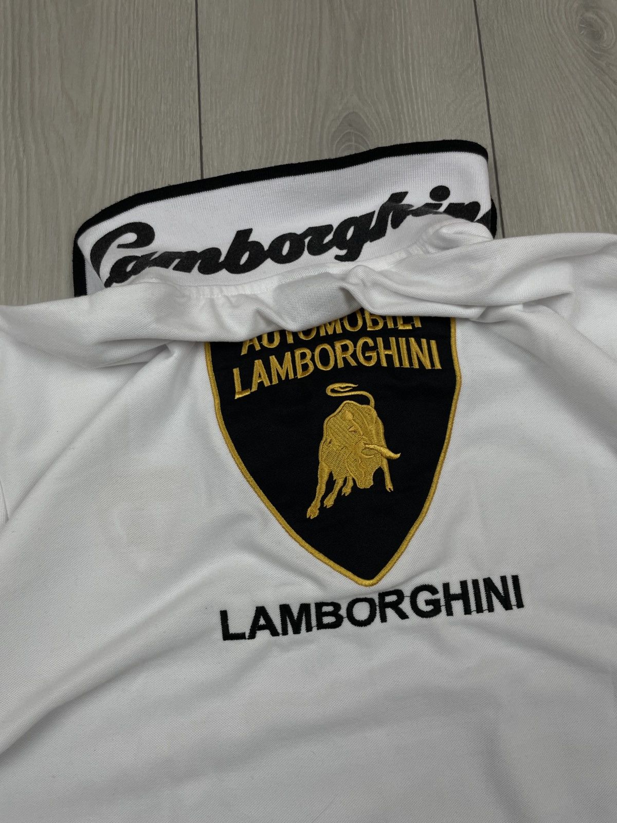Lamborghini Lamborghini Vintage Men’s White Polo Shirt Size XL Size US XL / EU 56 / 4 - 6 Thumbnail