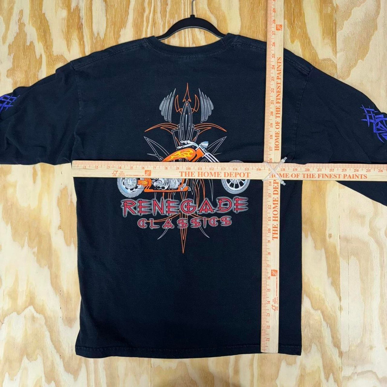 Gildan Vintage y2k renegade classics flame 2000 long sleeve t-shirt Size US L / EU 52-54 / 3 - 3 Thumbnail