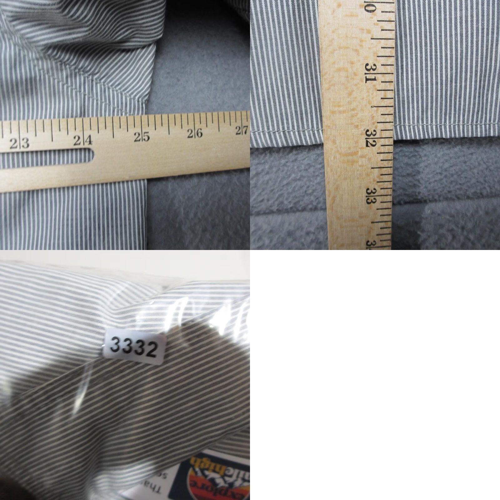 Vintage Mecca Shirt Mens 2XL Gray Pinstripe Short Sleeve Snap Front Garage Y2K Shop USA Shirt Size US XXL / EU 58 / 5 - 8 Thumbnail