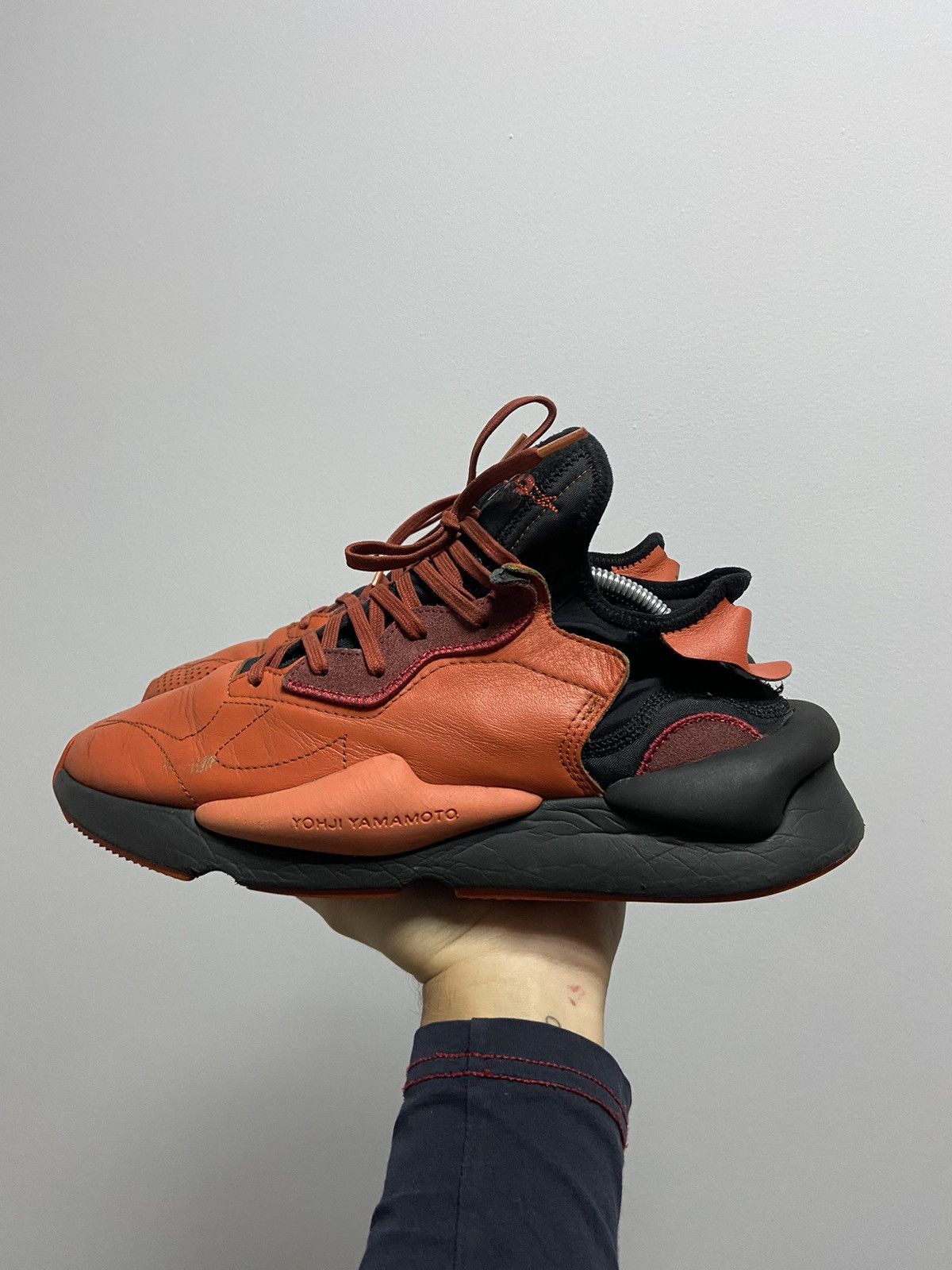 Yohji Yamamoto Yohji Yamamoto 🖤🧡 kaiwa Y 3 Vintage Sneakers Logo Size US 11 / EU 44 - 3 Thumbnail