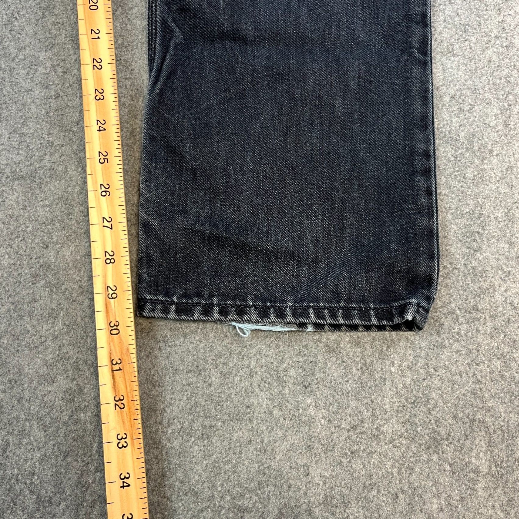 Levi's VINTAGE Levi's 514 Jeans Mens Regular Straight 34 30 Dark Wash Blue Flap Pocket Denim Cotton Polyester 5-Pocket Design Leather Logo 34 in Waist Size US 34 / EU 50 - 4 Thumbnail