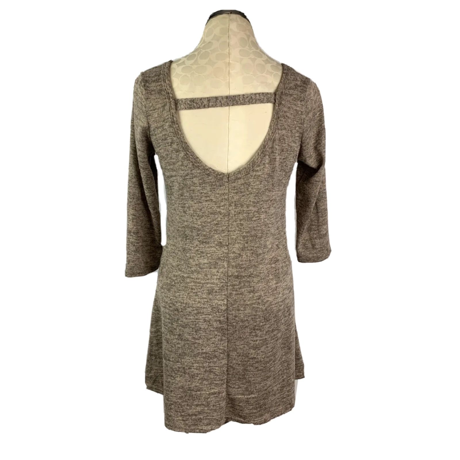 Vintage Olivia Rae Sweaterdress Medium Mauve Lightweight Pullover Swing Size M / US 6-8 / IT 42-44 - 2 Thumbnail