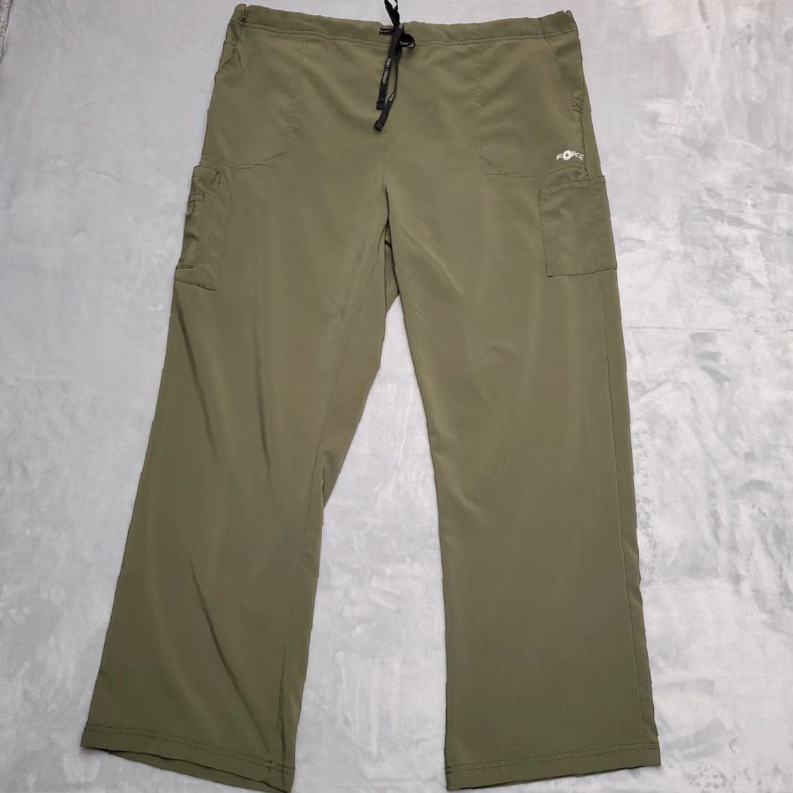 Carhartt Carhartt Scrub Bottom Mens 2XL Green Force Stretch Cargo Elastic Waist C52110 Size US 39 - 2 Thumbnail