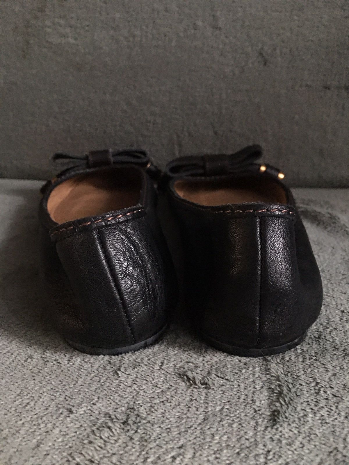 Chloe CHLOE Leather Black Flats Pumps EU 37 Size US 7 / IT 37 - 8 Thumbnail