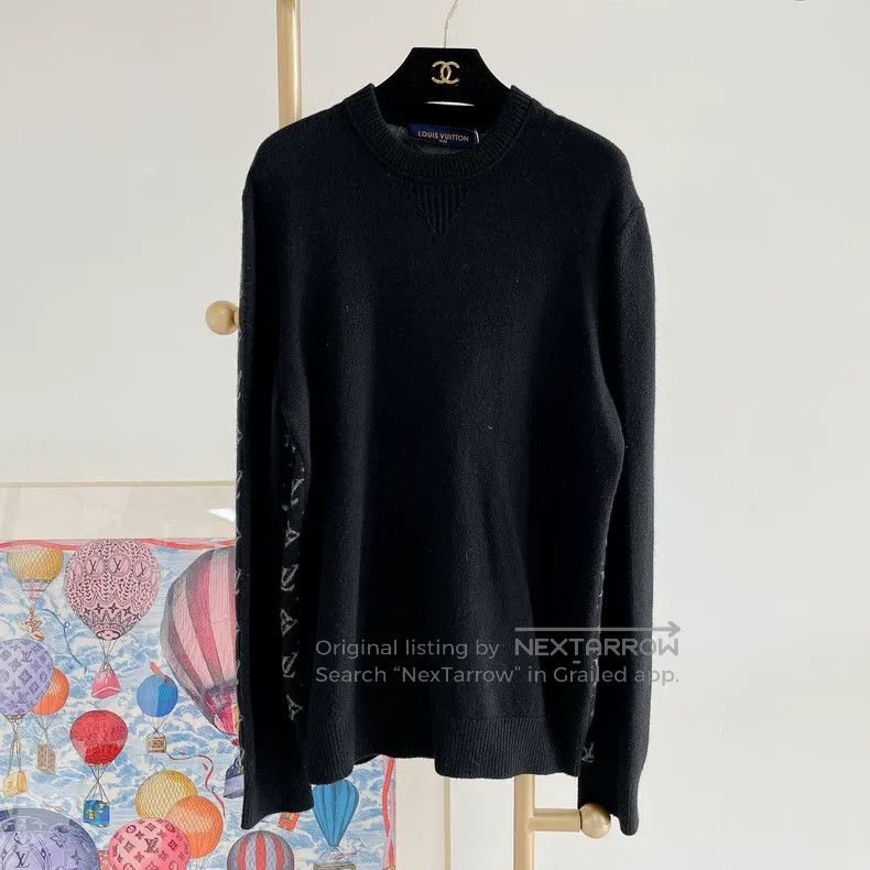 Louis Vuitton Louis Vuitton Knitted sweater with full logo on the back s Size US M / EU 48-50 / 2 - 2 Thumbnail