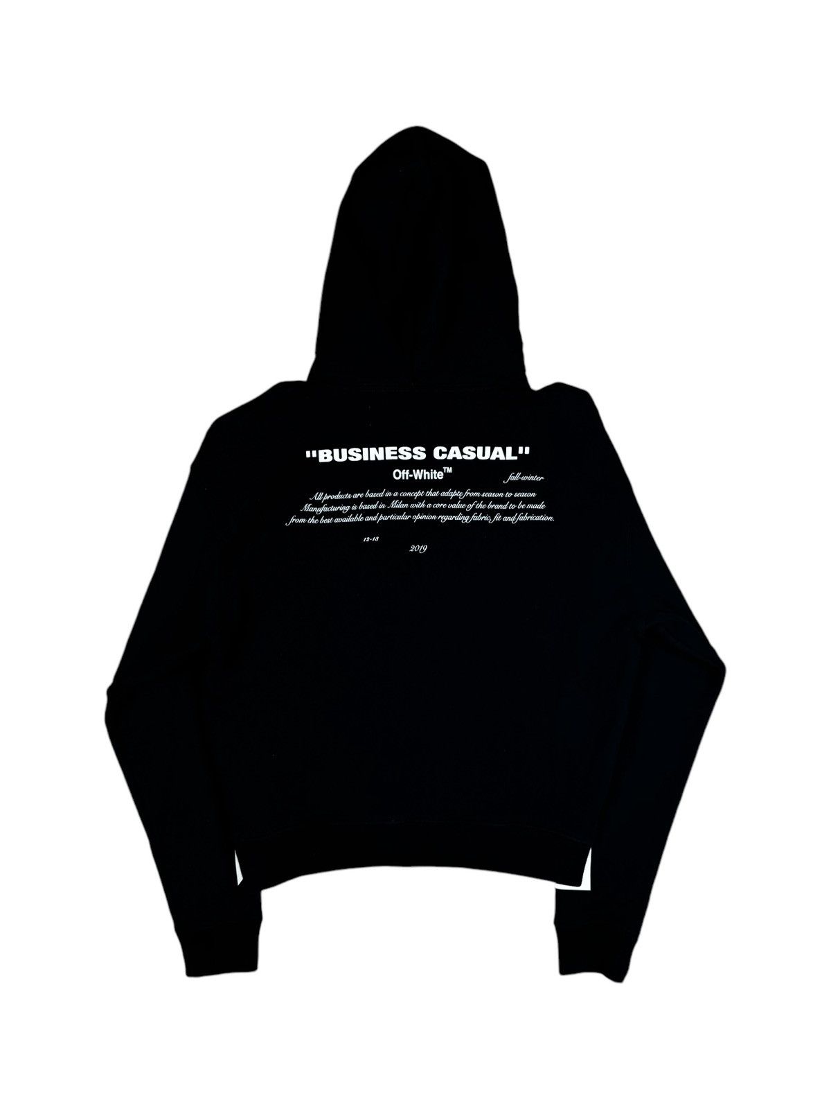 Off-White Off-White Bernini Diagonal Business Casual Pullover Hoodie Size US XS / EU 42 / 0 - 8 Thumbnail