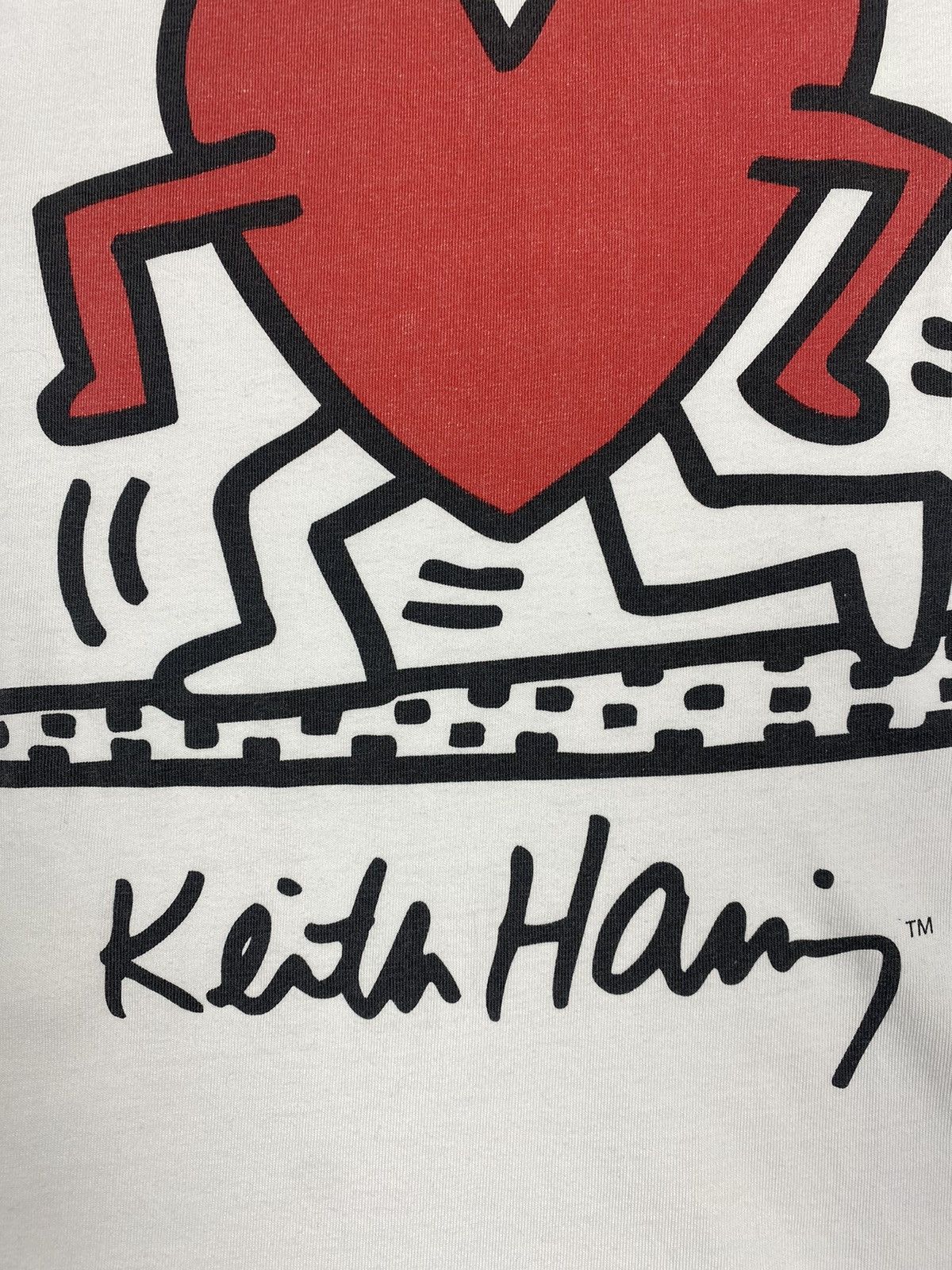 Vintage Vintage Vintage 90s Keith Haring Art Tee Size US XS / EU 42 / 0 - 9 Thumbnail