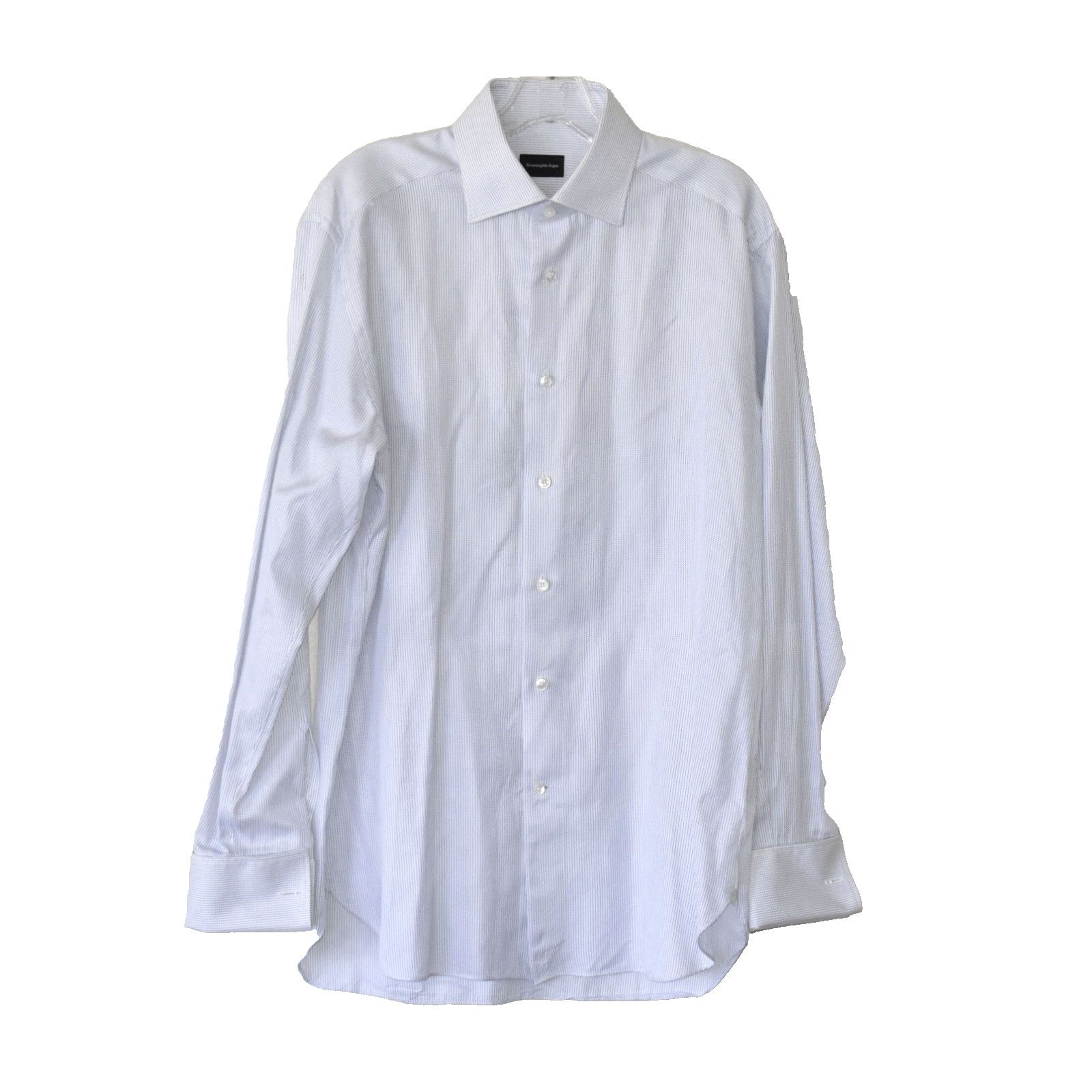 Ermenegildo Zegna NEW ERMENEGILDO ZEGNA Striped Dress Shirt Sz 39/15.5 Size US M / EU 48-50 / 2 - 1 Thumbnail