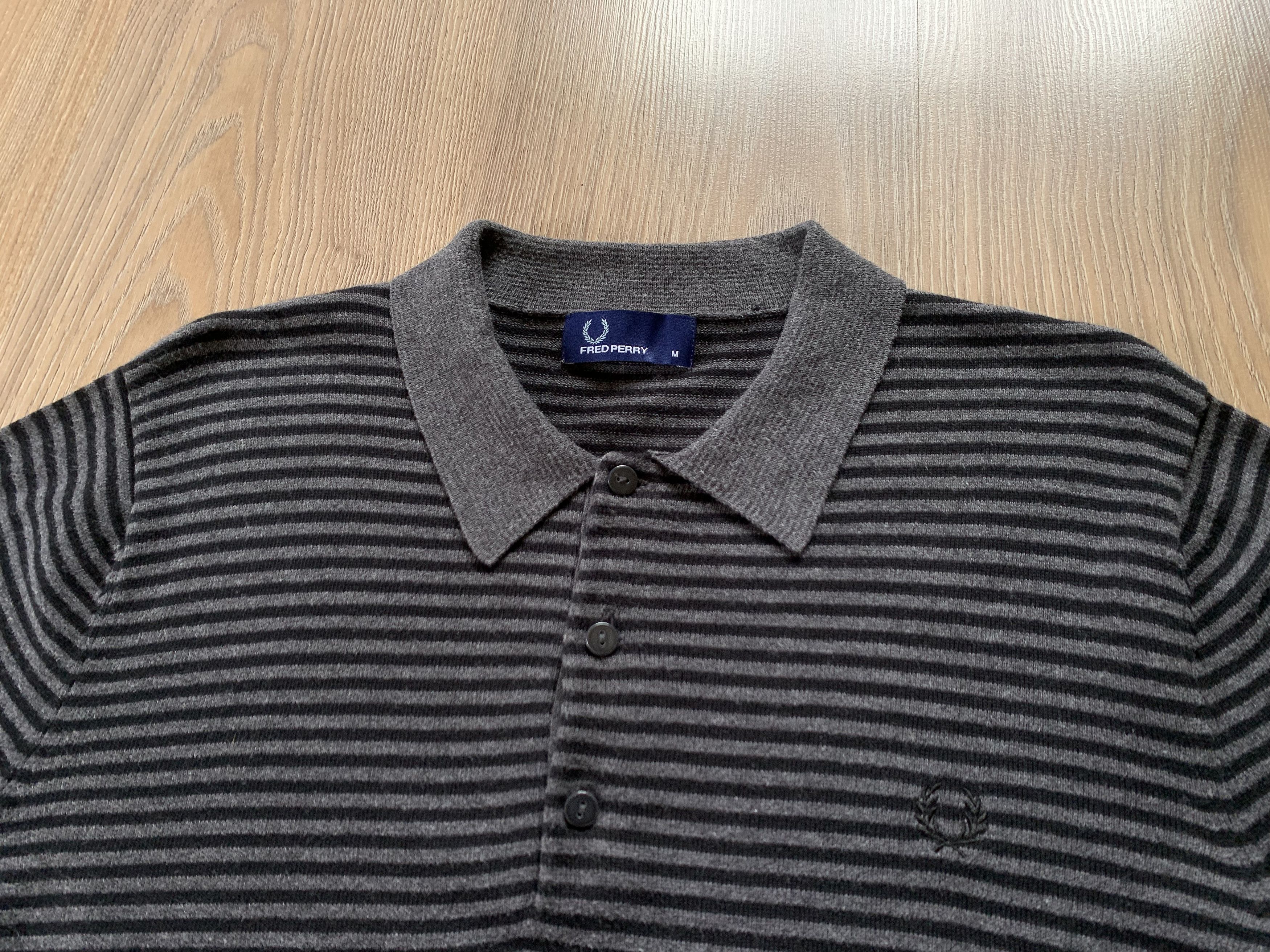 Fred Perry × Vintage Fred Perry Cotton Vintage Stripe Polo Size US M / EU 48-50 / 2 - 4 Thumbnail