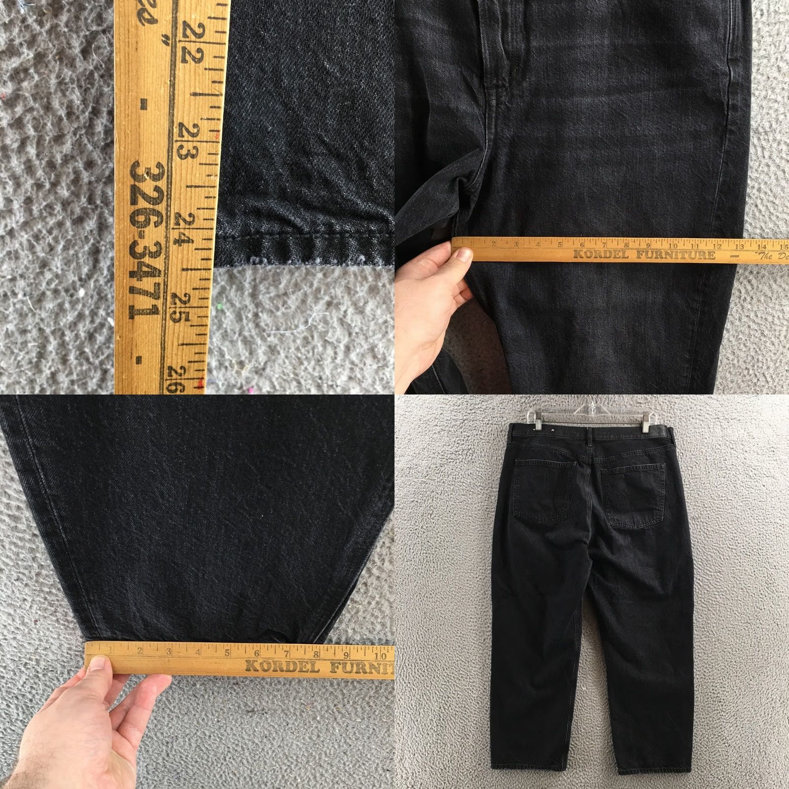 American Eagle Outfitters American Eagle Outfitters Jeans 16 Short Black Cotton Blend Denim Cropped Womens Size 38" / US 16 / IT 52 - 8 Thumbnail