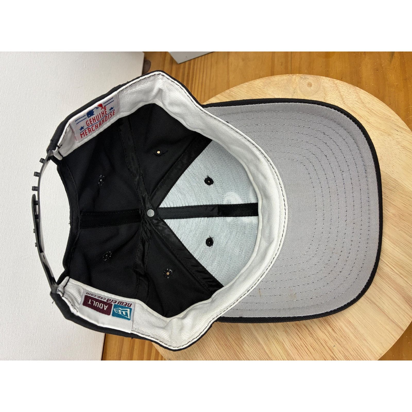 New Era Vintage Chicago White Sox New Era Strapback Hat Black MLB Size ONE SIZE - 9 Thumbnail