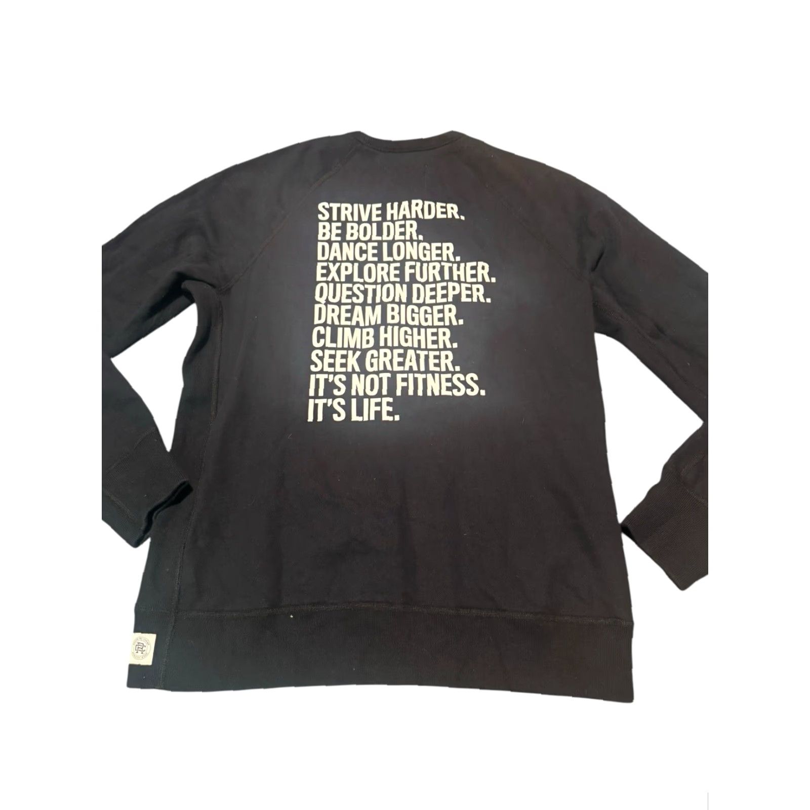 Reigning Champ Reigning Champ Equinox Graphic Sweatshirt Mens Medium Black Size US M / EU 48-50 / 2 - 2 Thumbnail
