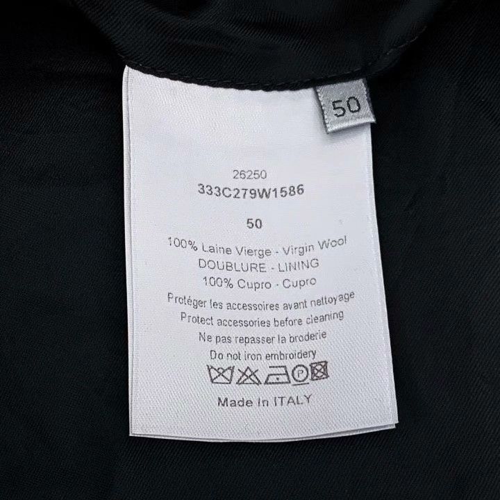 Dior Dior Wool Lapel Single-Breasted Blazer Size US L / EU 52-54 / 3 - 6 Thumbnail