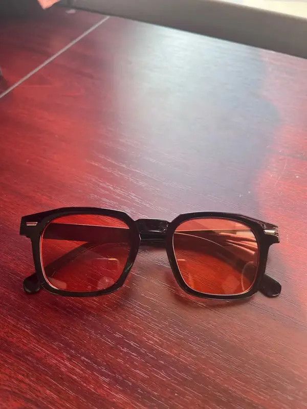 Japanese Brand Ref Lense Black Frame Sunglasses Size ONE SIZE - 1 Thumbnail