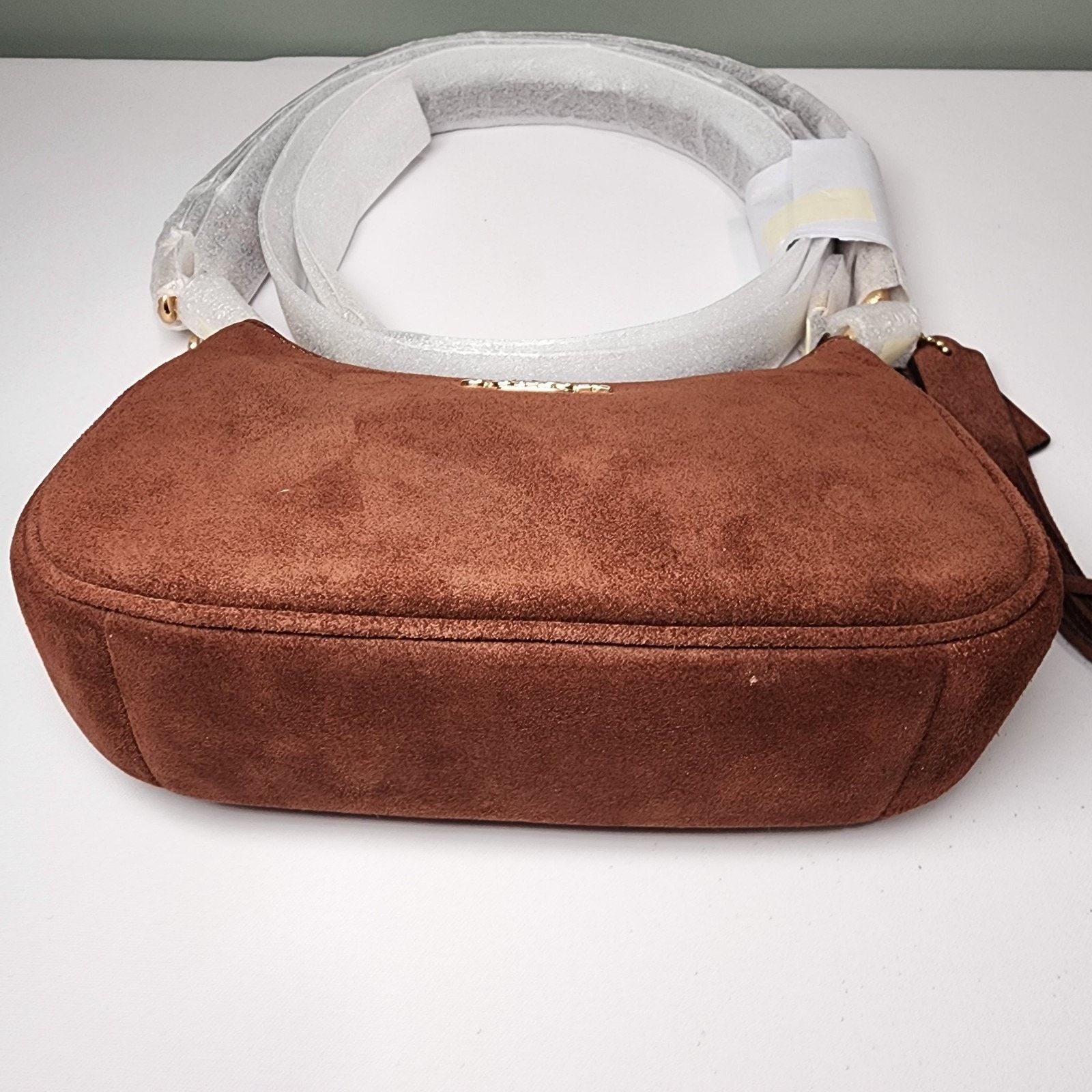 Coach Coach CCE42 Teri Mini Crossbody Handbag Suede Vintage Brown Size ONE SIZE - 5 Thumbnail