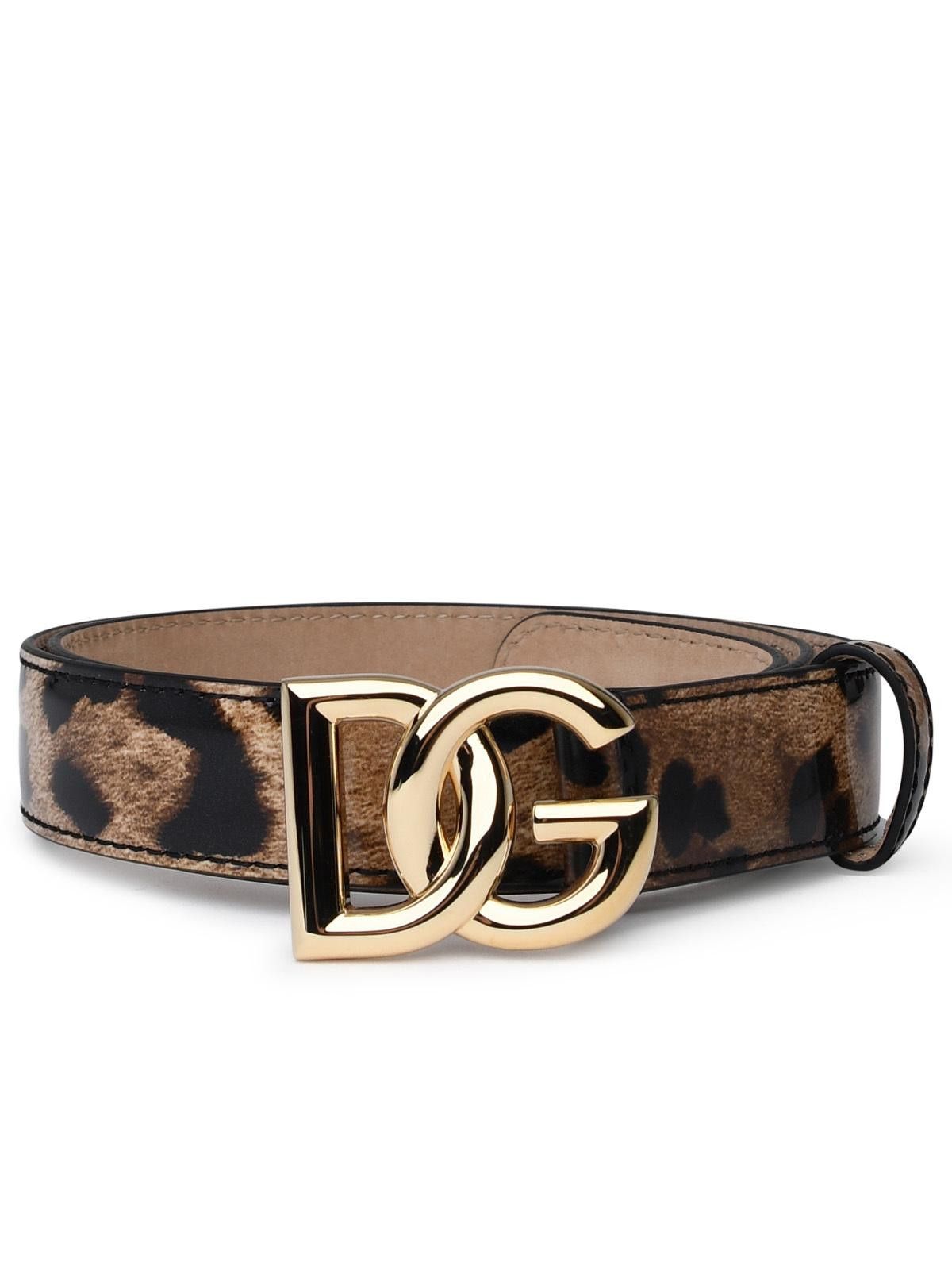 Dolce & Gabbana DOLCE & GABBANA Two-Color Shiny Leather Belt Size ONE SIZE - 1 Thumbnail