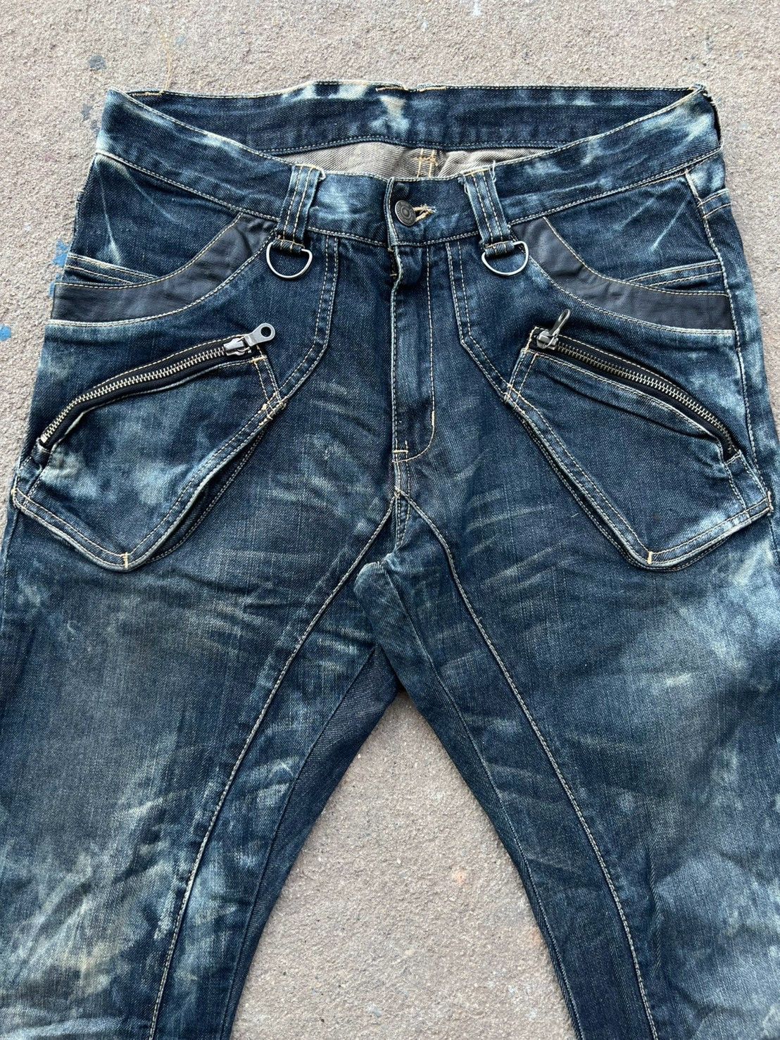 Japanese Brand Rare* PPFM Multi Pocket Curve Denim Pants Size US 32 / EU 48 - 3 Thumbnail