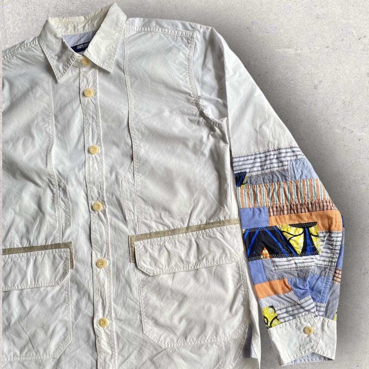 Comme des Garcons SS16 “Faraway” African Patchwork Sleeves Shirt Size US S / EU 44-46 / 1 - 2 Thumbnail