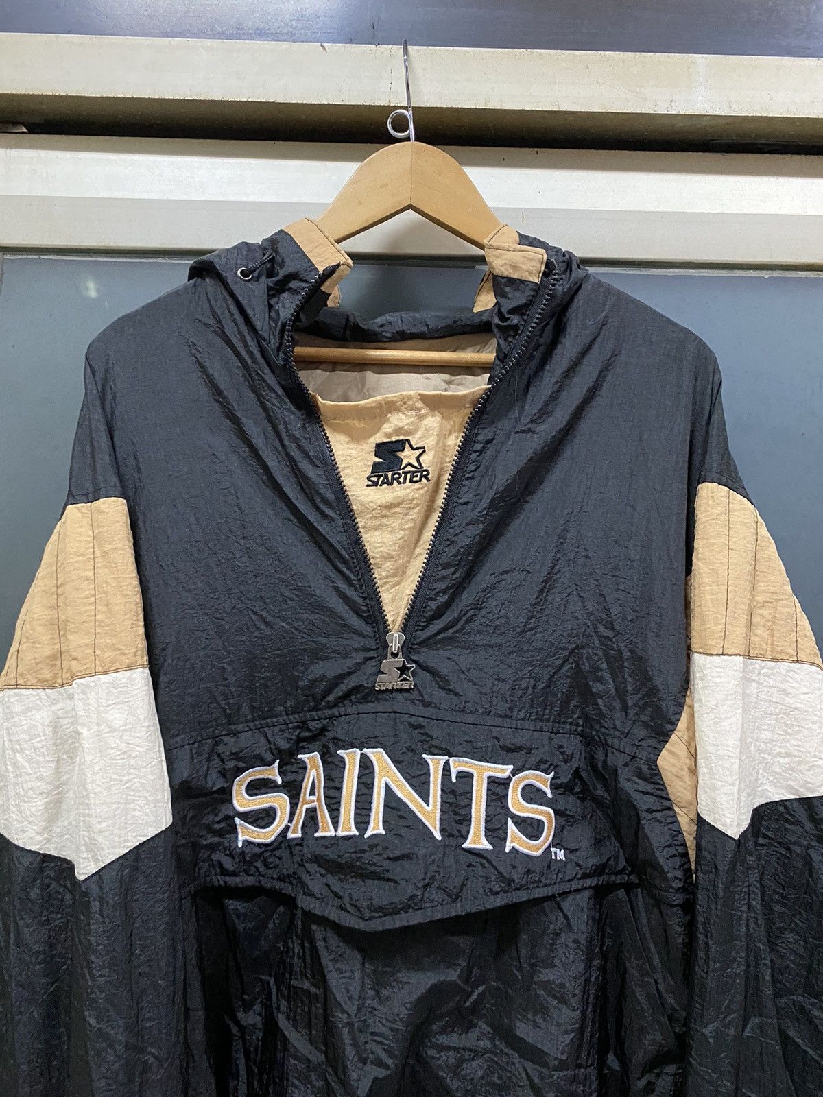 Vintage Starter hot Jacket New Orleans Saints