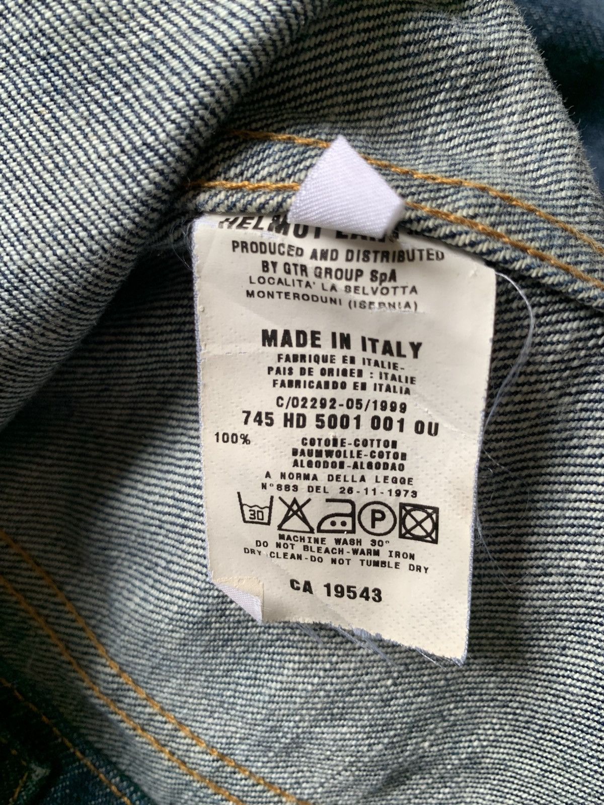 Helmut Lang Vintage 1999 helmut lang classic denim Size US XXS / EU 40 - 8 Thumbnail