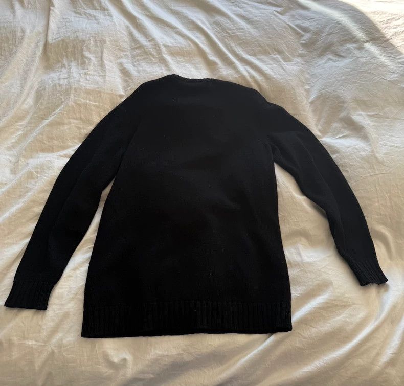 Loewe Loewe Black embroidered logo sweater Size S / US 4 / IT 40 - 2 Thumbnail