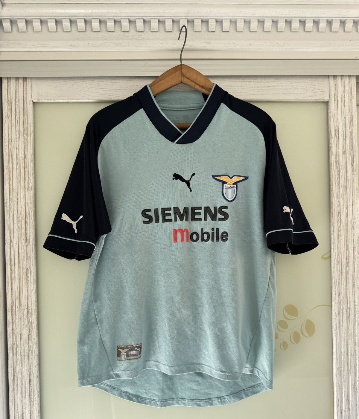 Puma Vintage Lazio 2002-2003 Claudio #7 Third Soccer Jersey Shirt Size US M / EU 48-50 / 2 - 2 Thumbnail