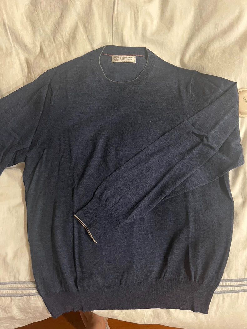 Brunello Cucinelli Brunello Cucinelli Cashmere Wool Sweater Size US L / EU 52-54 / 3 - 1 Thumbnail