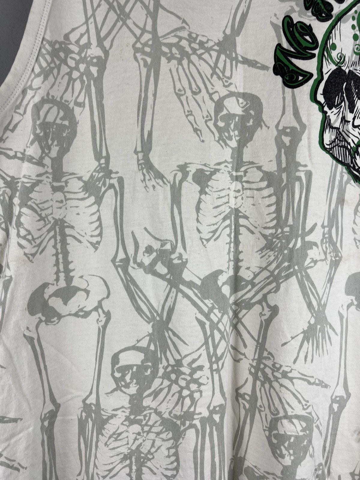 No Fear × Vintage Vintage No Fear Big Skull AOP Y2K Skeleton Tank Top Size US M / EU 48-50 / 2 - 4 Thumbnail