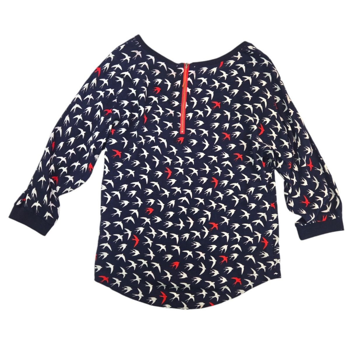 Anthropologie Anthropologie Maeve | 3/4 Sleeve Flock of Birds Shirt | Sz 2 Size XS / US 0-2 / IT 36-38 - 4 Thumbnail